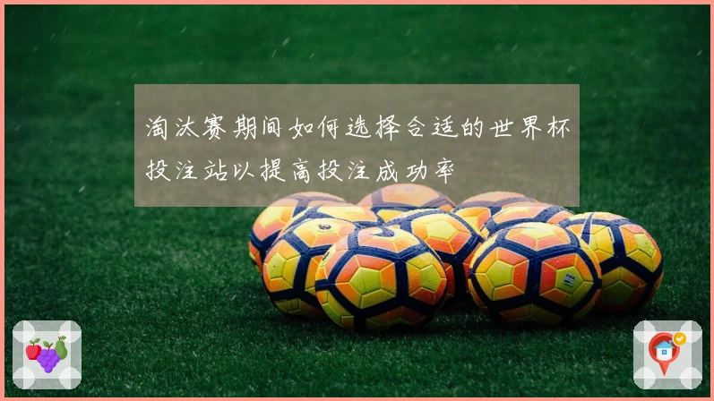 淘汰赛期间如何选择合适的世界杯投注站以提高投注成功率