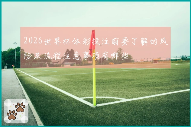 2026世界杯体彩投注前要了解的风险及流程注意事项有哪些