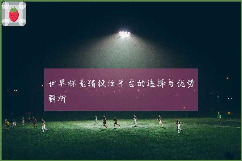 世界杯竞猜投注平台的选择与优势解析